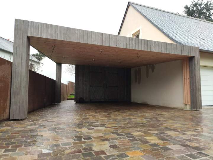 Carport en bois sur mesure Airvault