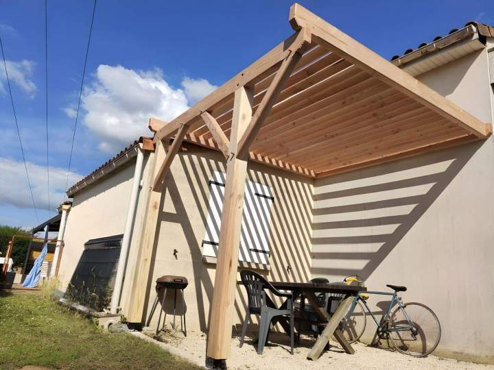 Pergola en bois sur mesure Airvault